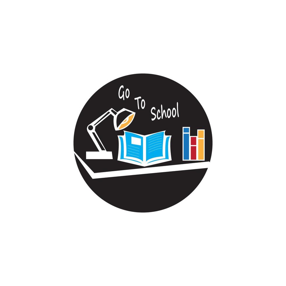 Go To School icon and symbol vector template