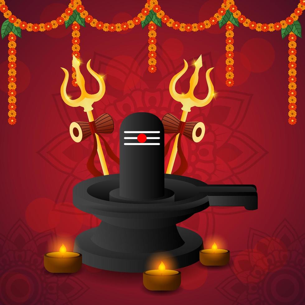 Maha Shivaratri Concept vector
