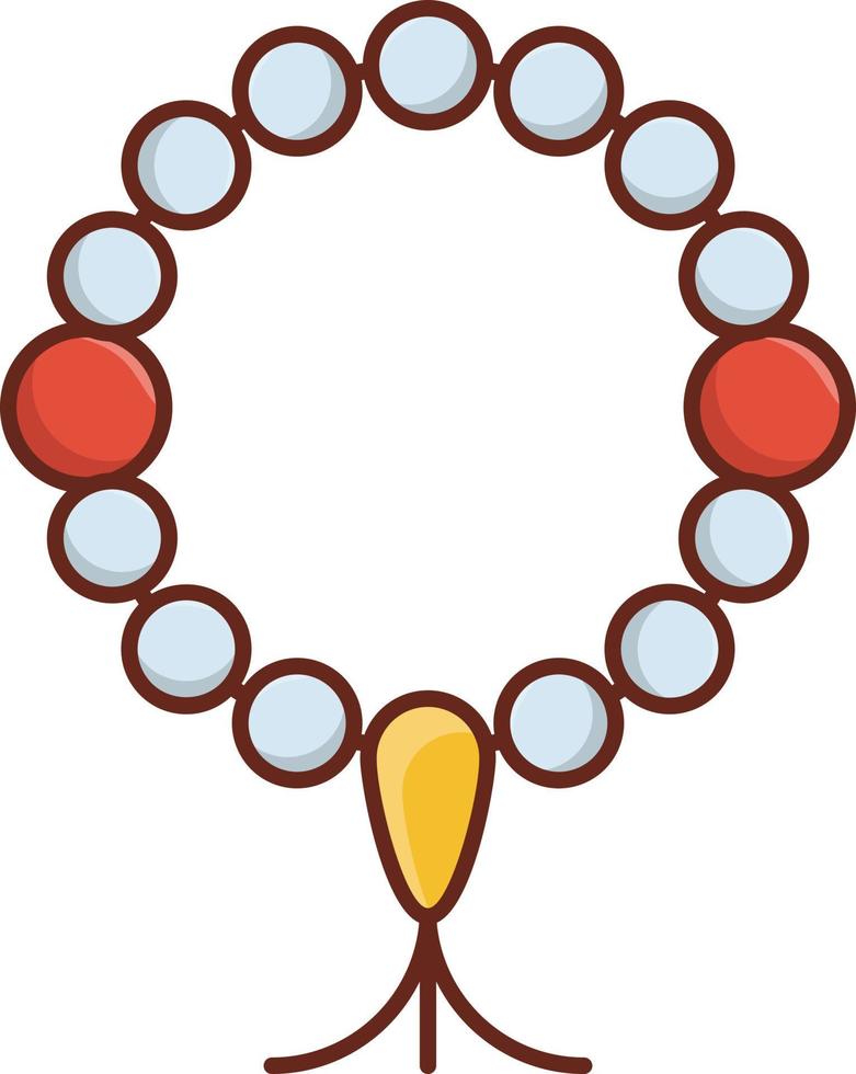 bead Vector illustration on a transparent background. Premium quality symbols. Vector Line Flat color  icon for concept and graphic design.
