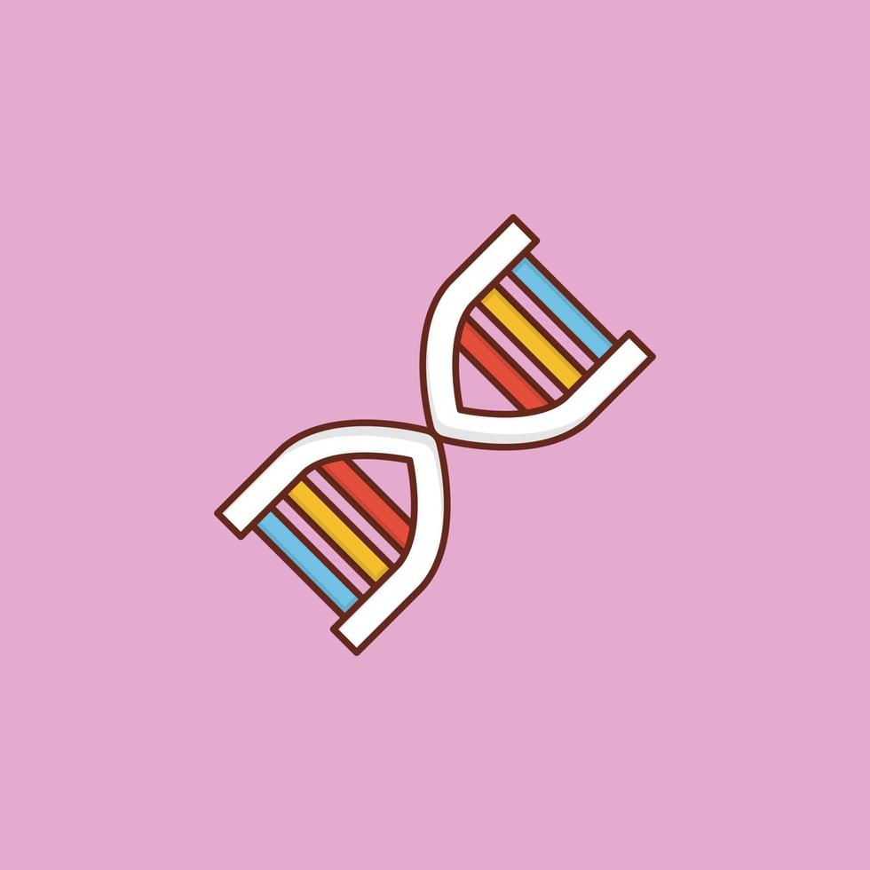 DNA vector flat icon