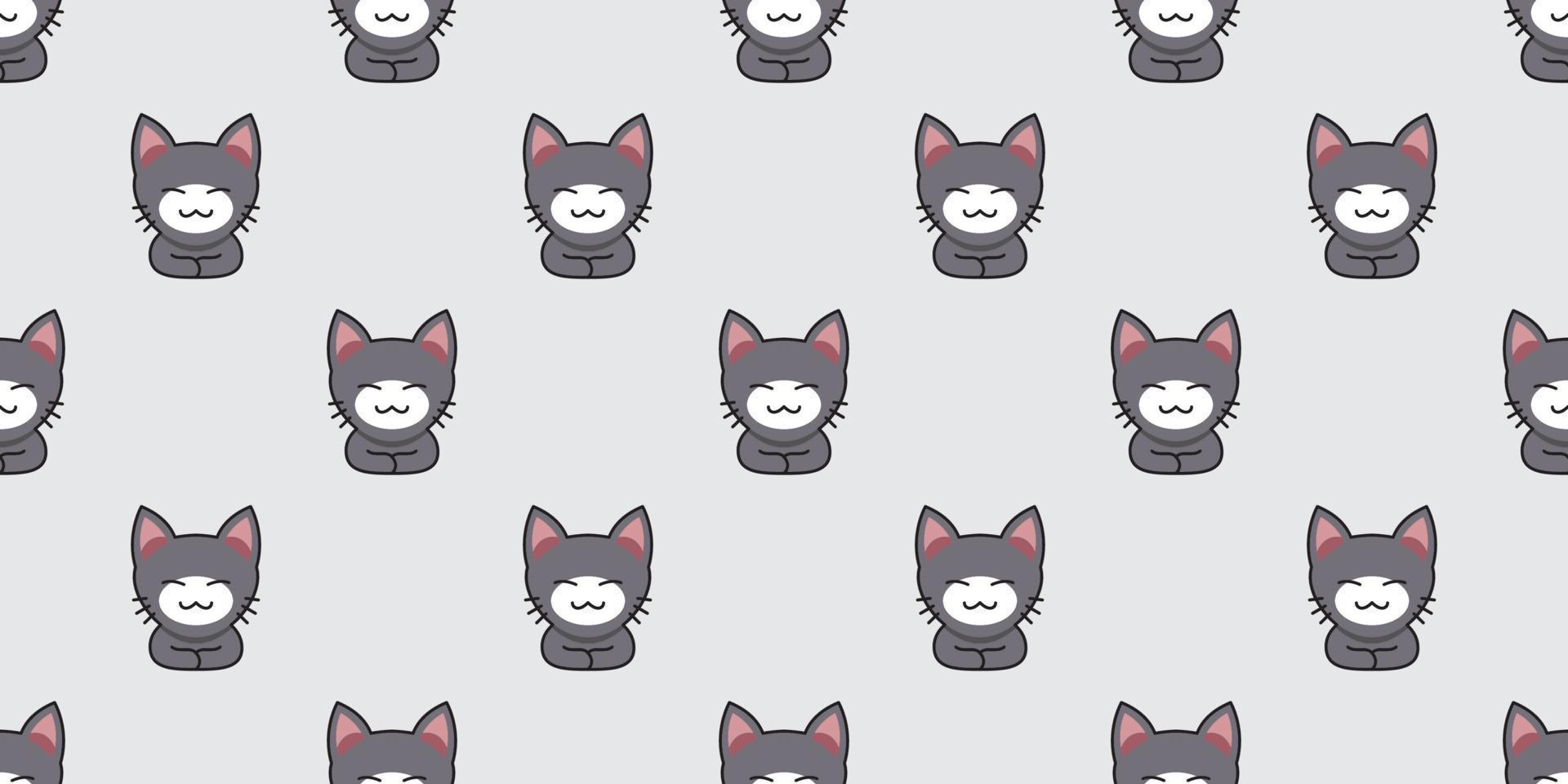 dibujos animados gato gris de fondo transparente vector