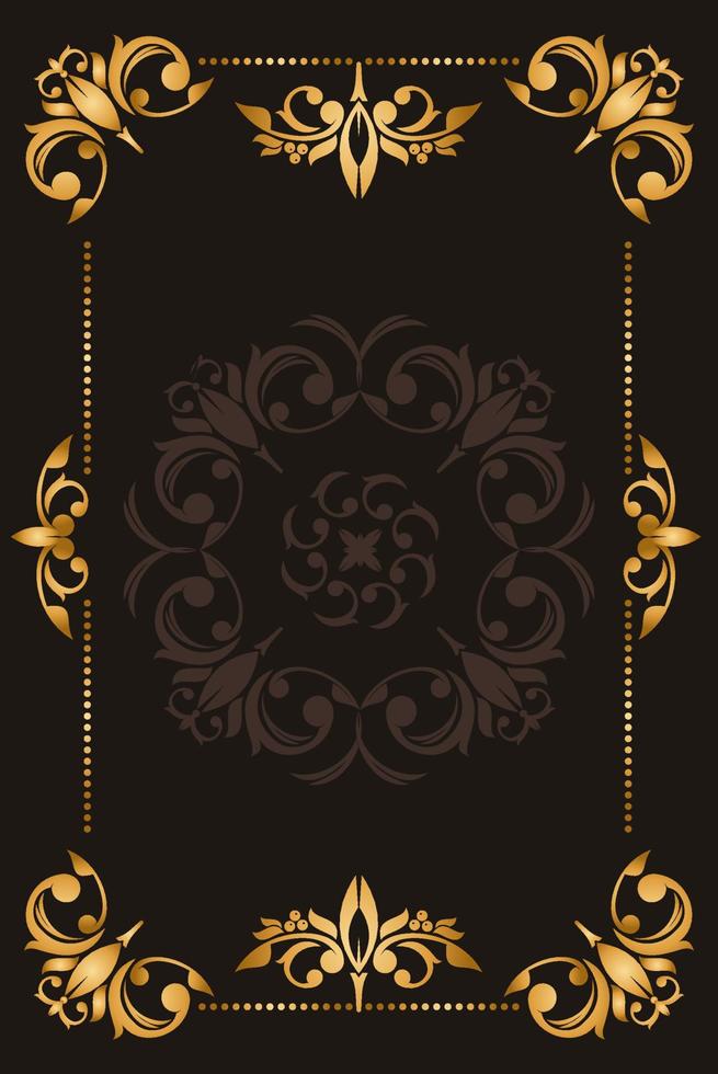 Vector  frames and vignette for design template.  Vintage frames and vignettes, set of swirly decorative design elements in retro style.