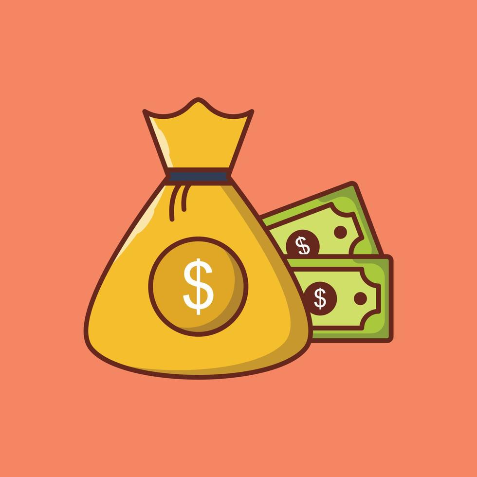 dollar vector flat icon