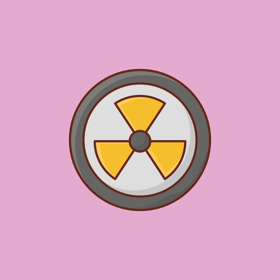 radiation vector flat icon