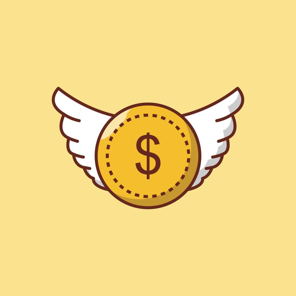 coin vector flat icon