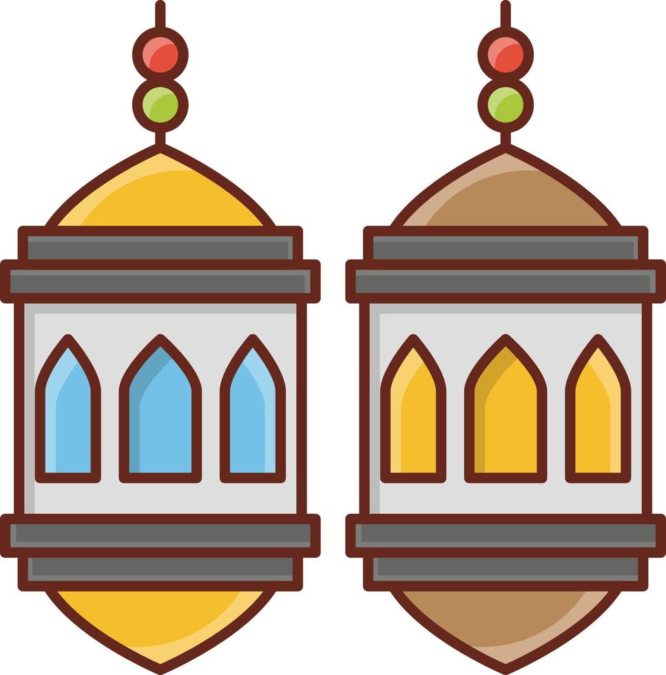 lantern Vector illustration on a transparent background. Premium quality symbols. Vector Line Flat color  icon for concept and graphic design.