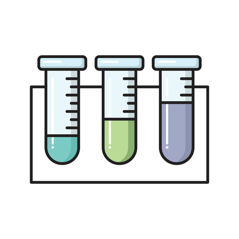 test tube  Vector illustration on a transparent background. Premium quality symbols. Vector Line Flat color  icon for concept and graphic design.