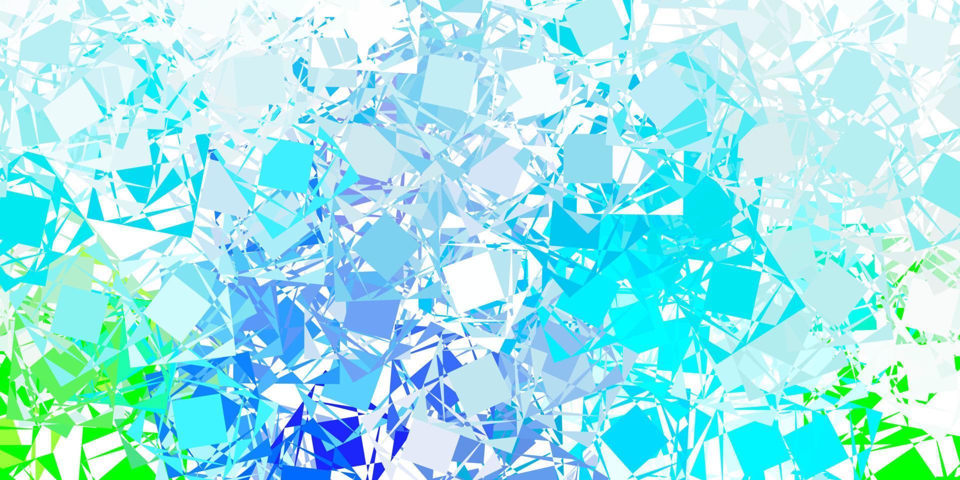 Light blue, green vector texture with random triangles.