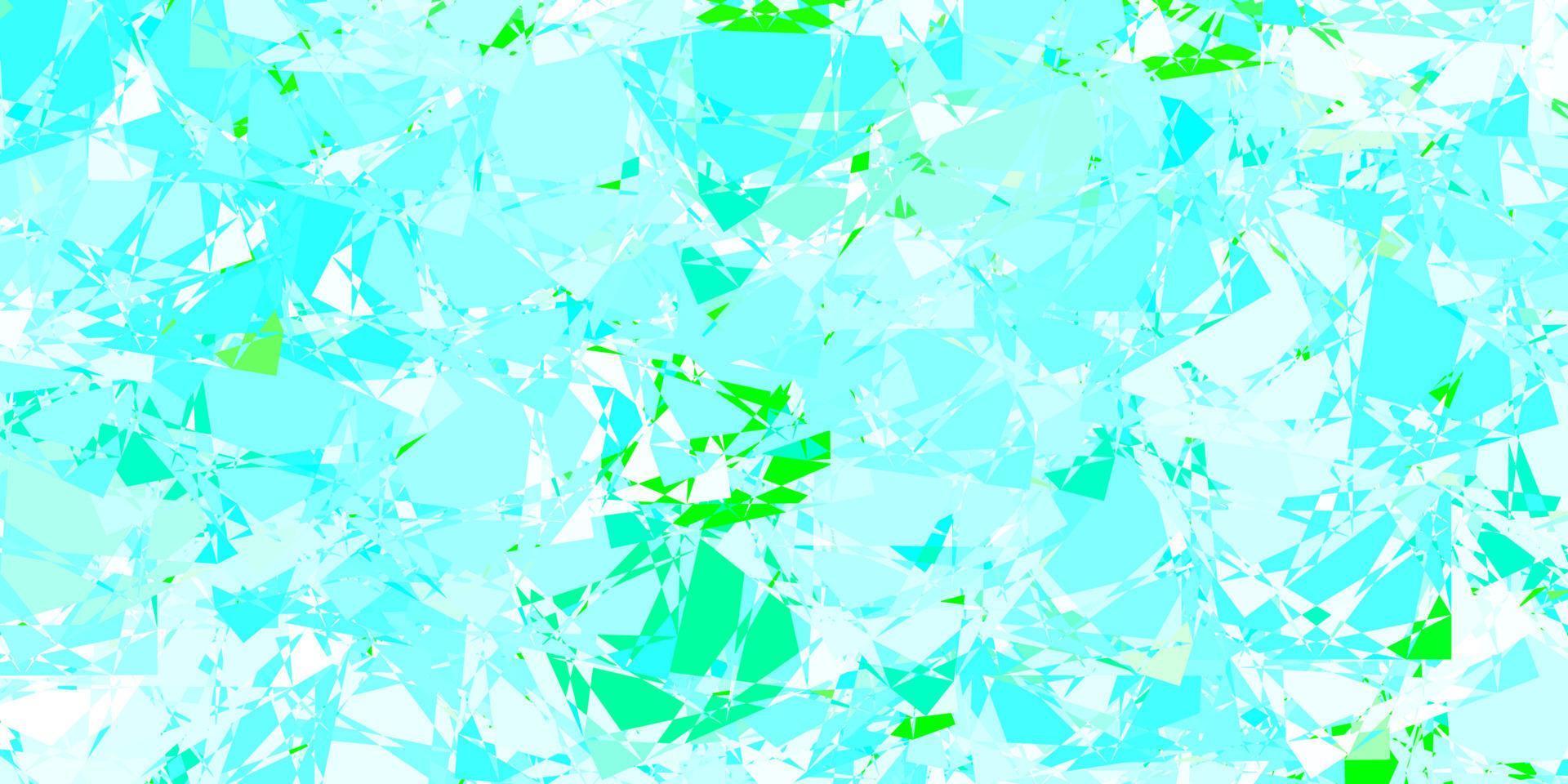 Light Blue, Green vector background with polygonal forms.