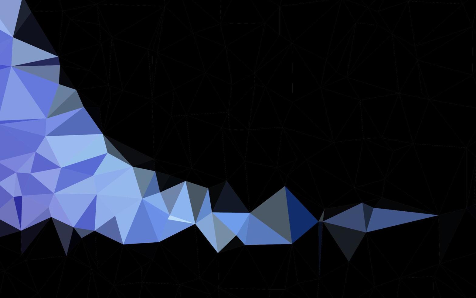 Cubierta de mosaico de triángulo vector azul oscuro.