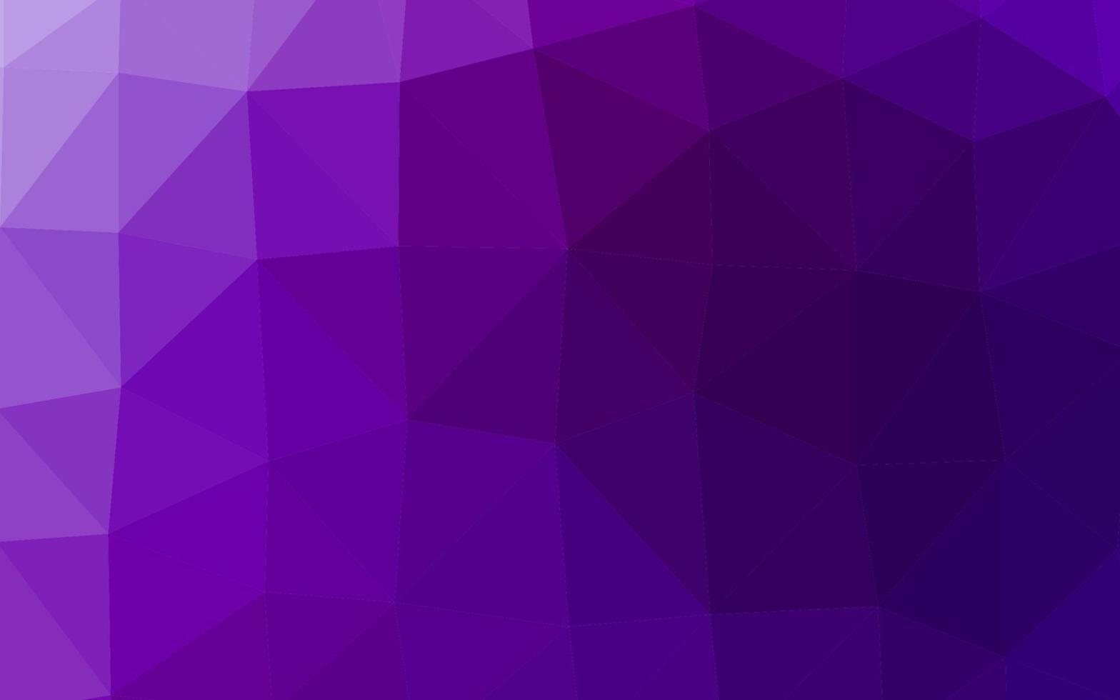 Dark Purple vector polygon abstract background.