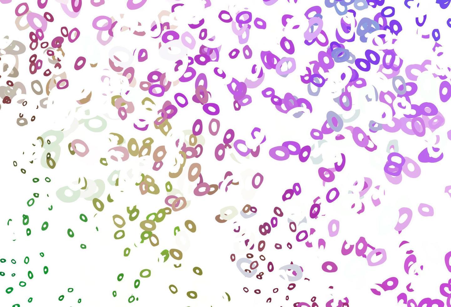 Light Pink, Green vector texture with disks.