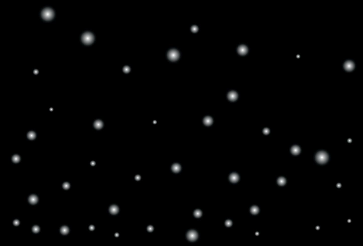 Drawing of snowflakes on a black background. vector