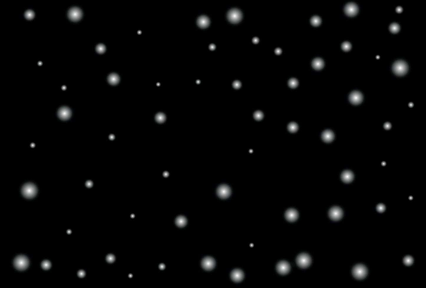 Snowflakes on a black background. Vector