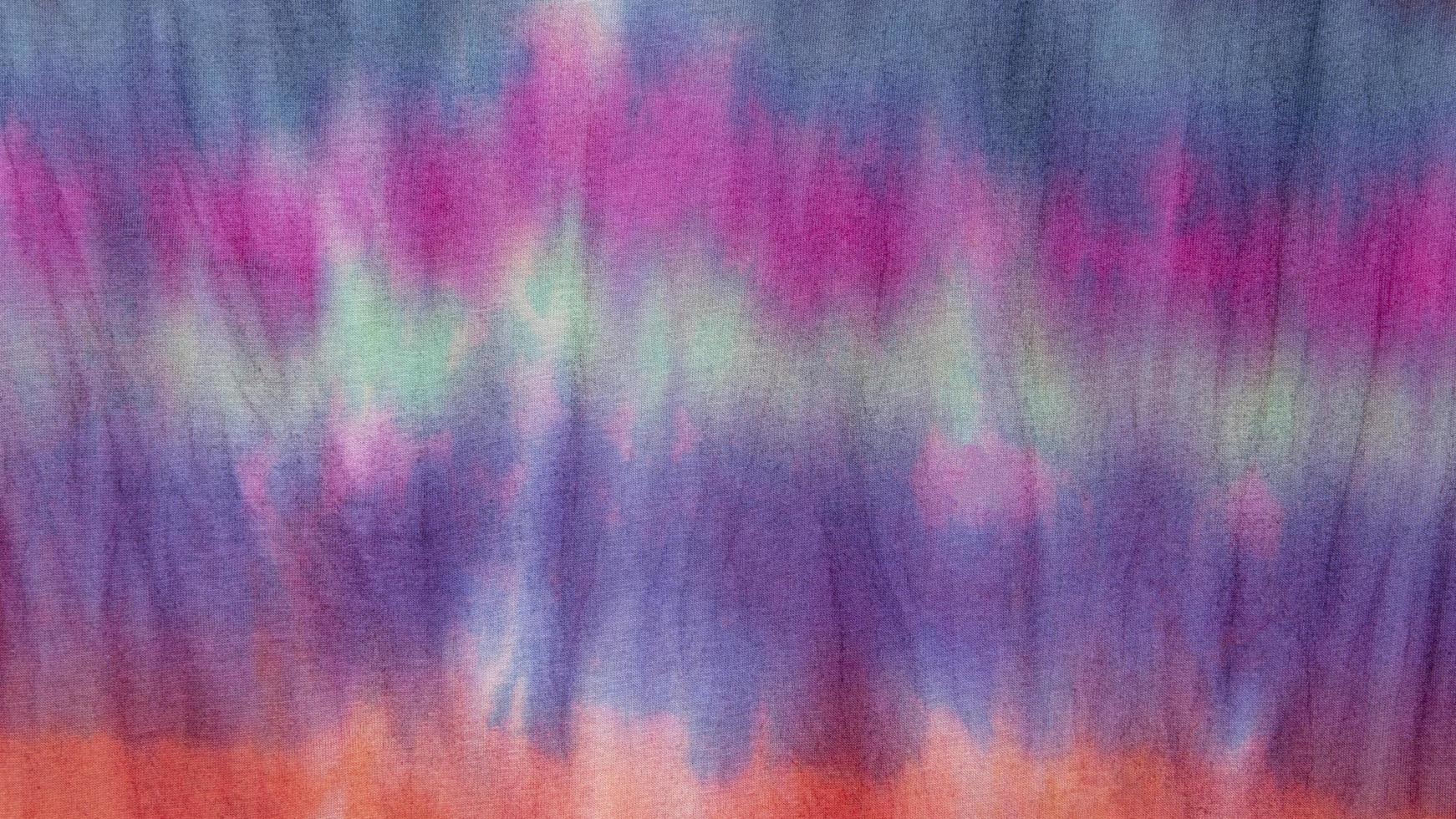 superficie de tela de teñido anudado degradado multicolor foto