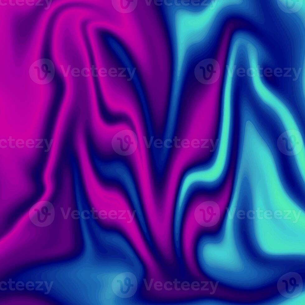 holographic purple and blue foil texture surface with wrinkled abstract foil pattern. photo