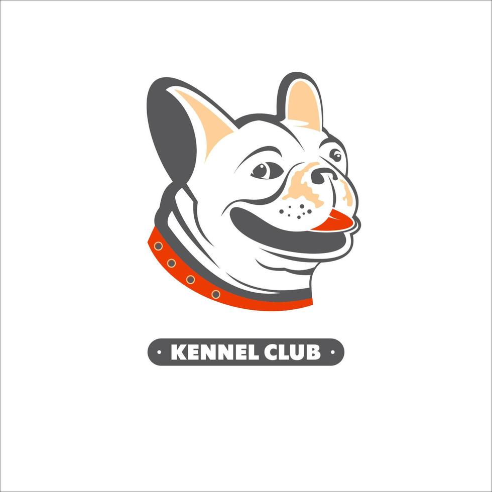 perro. club de la perrera. insignia de vector, logotipo, etiqueta. vector