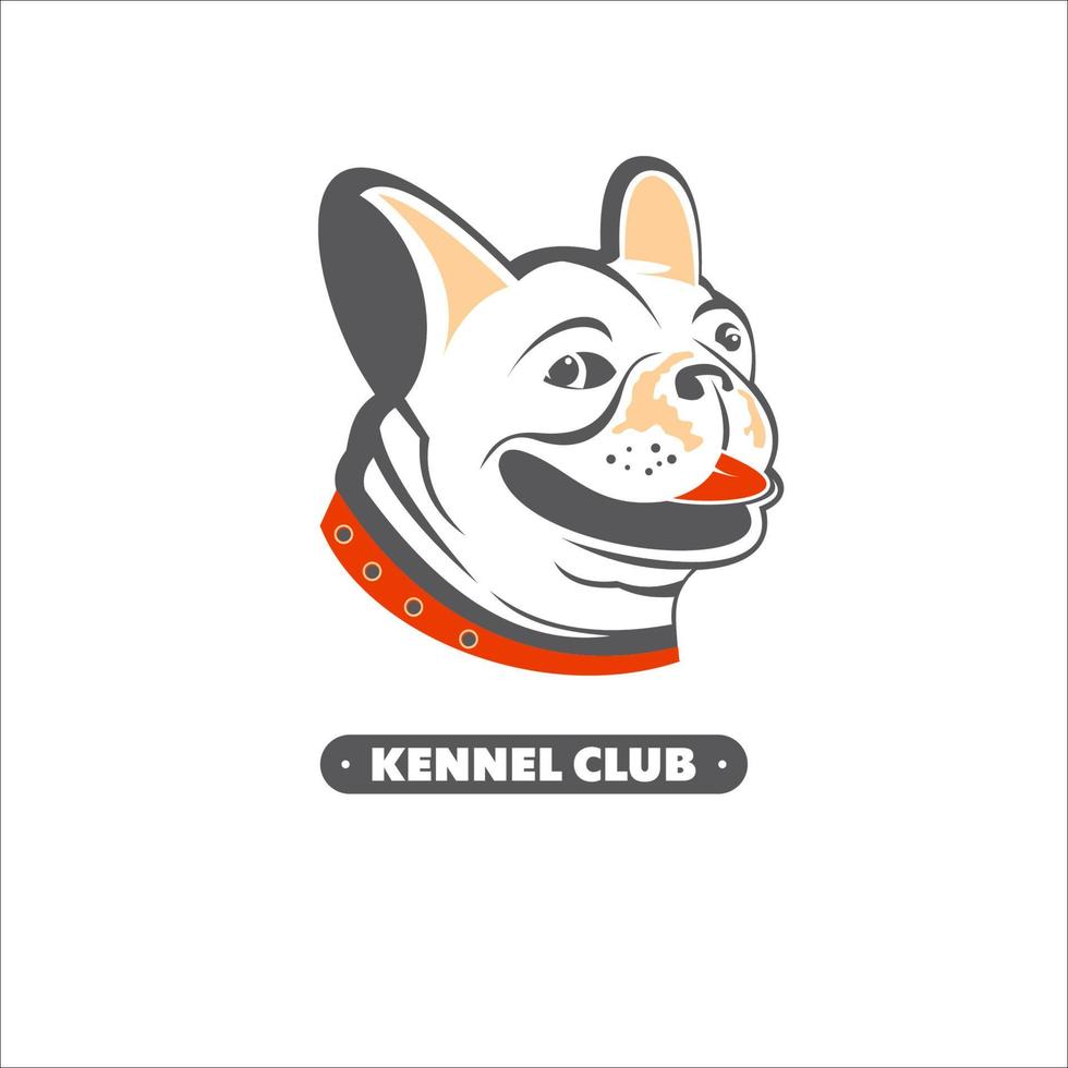 Dog. Kennel club. Vector badge, logo, label.