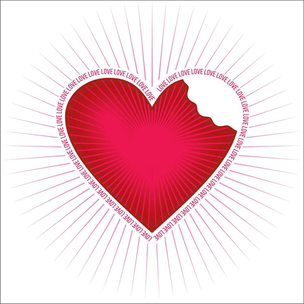 A Red Heart. Love. vector