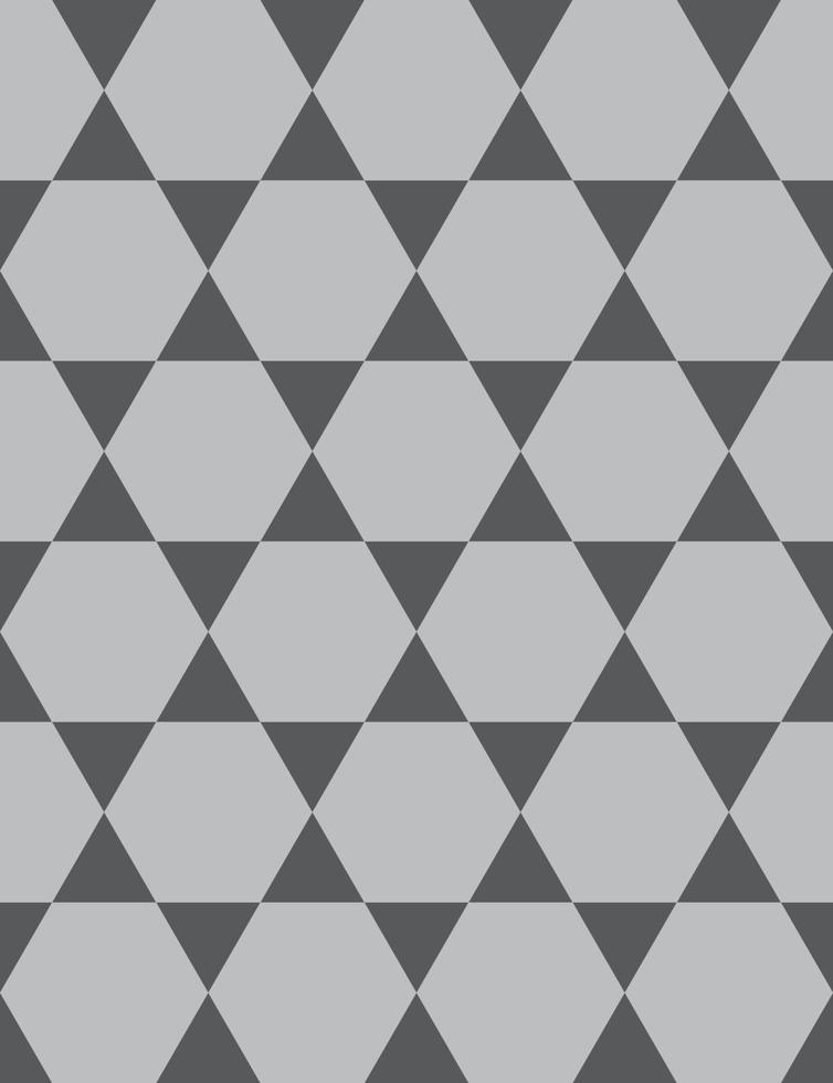 Hexagon pattern seamless gray color vector