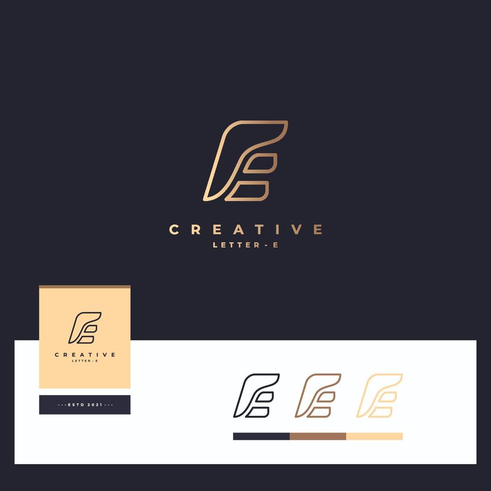 Letter E Logotype vector