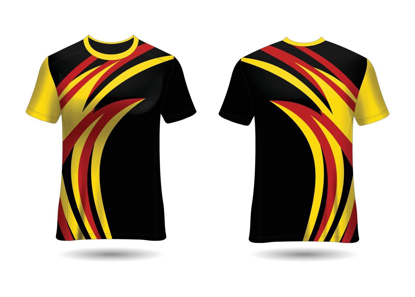 plantilla de vector de diseño de camiseta de carreras deportivas