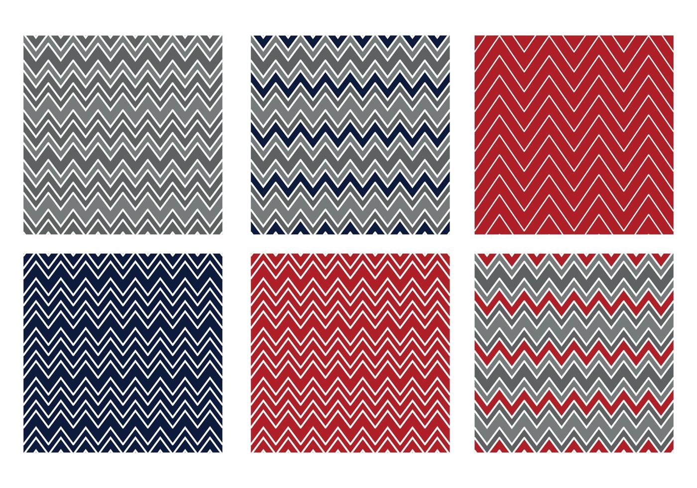 Christmas chevron patterns vector