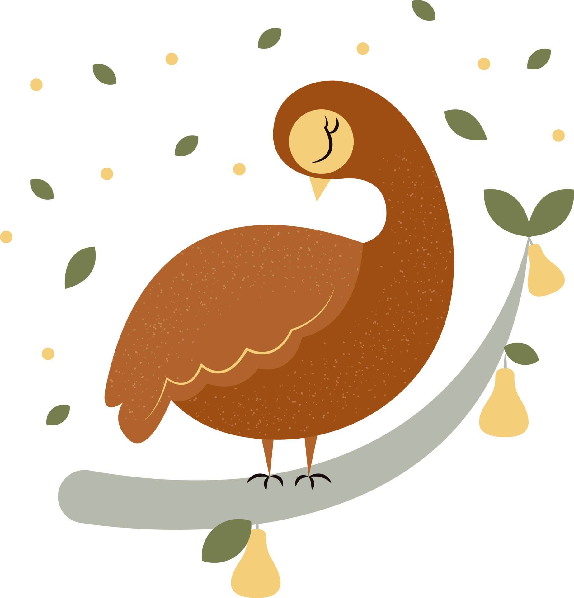 🎉 Partridge in a pear tree drawing. Partridge in a Pear Tree a symbol