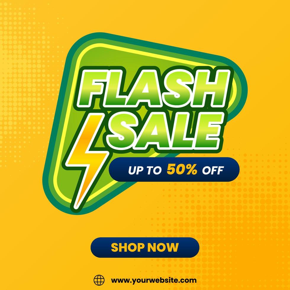 Flash Sale Banner vector