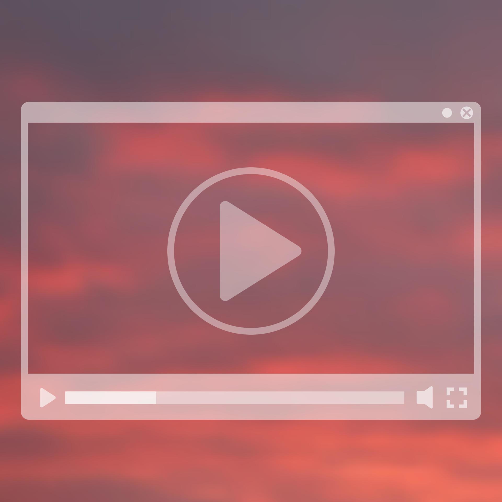video player design, transparent template 4863288 Vector Art at Vecteezy
