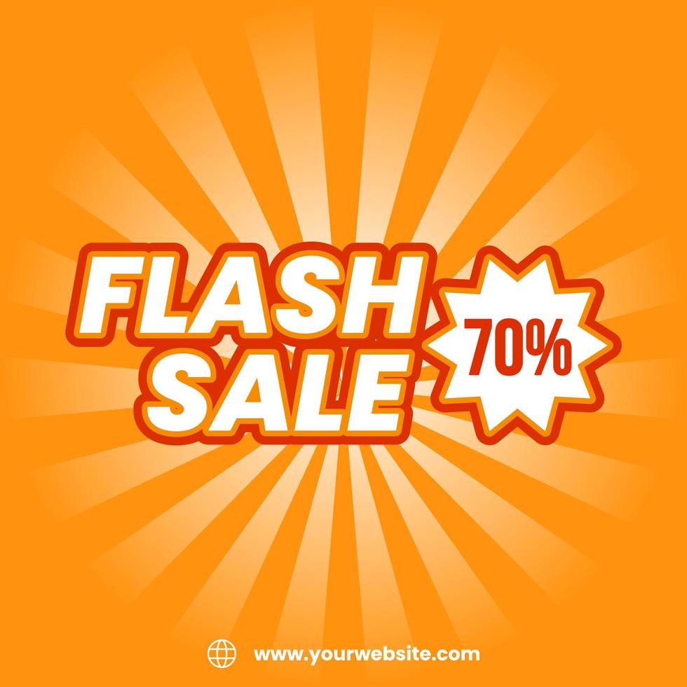 banner de venta flash vector