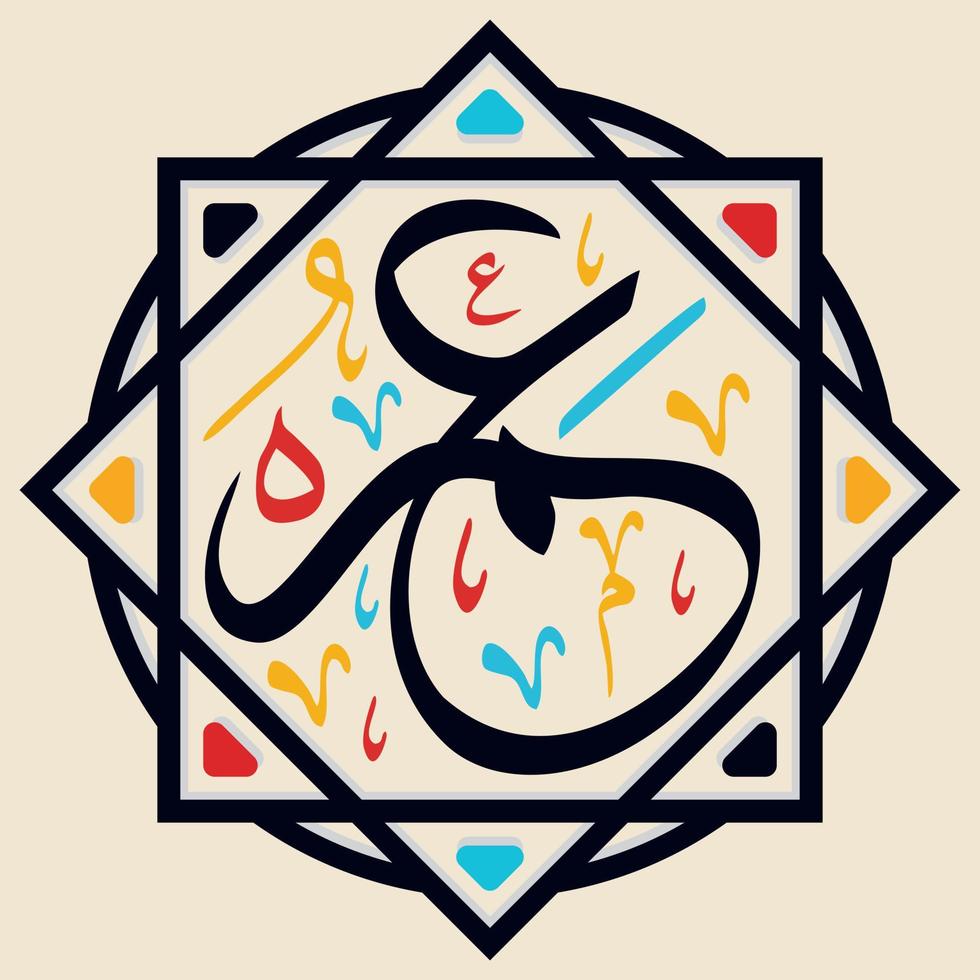Omar or Umar - Arabic Calligraphy Vector Illustration 4863374 Vector Art at  Vecteezy