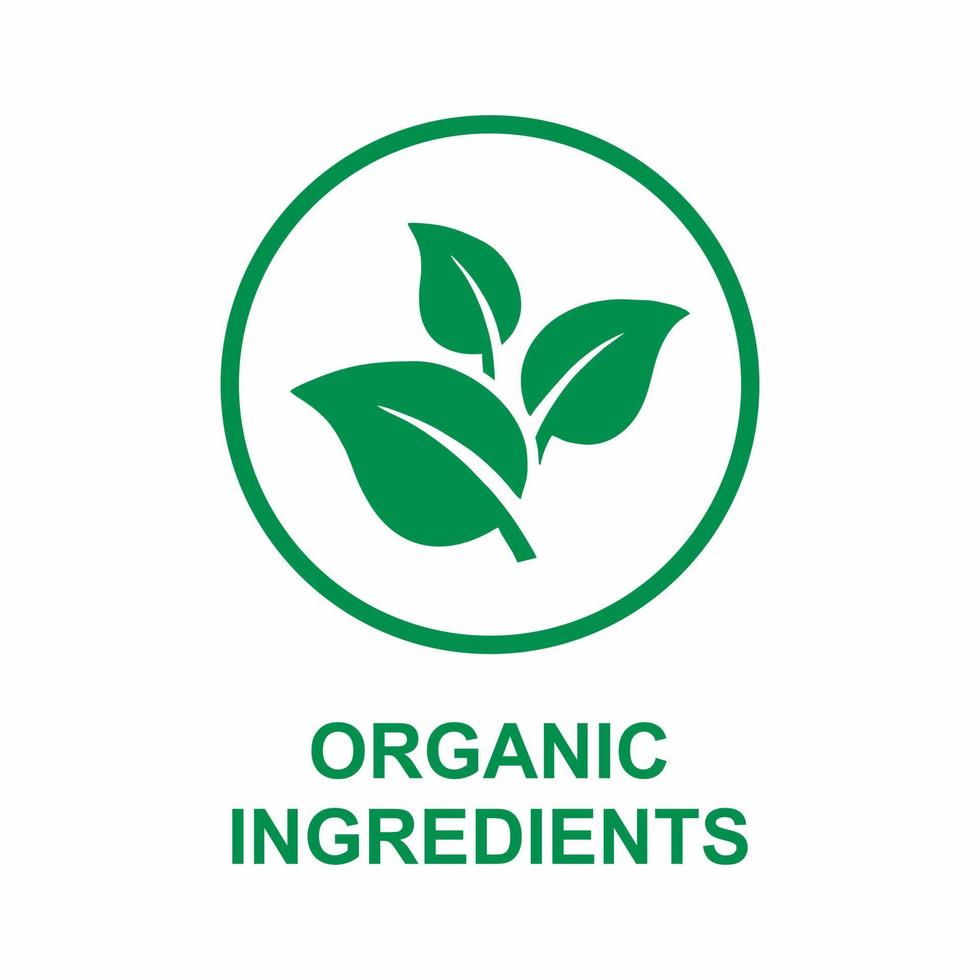 Organic Ingredients - Skin Care Icon Vector