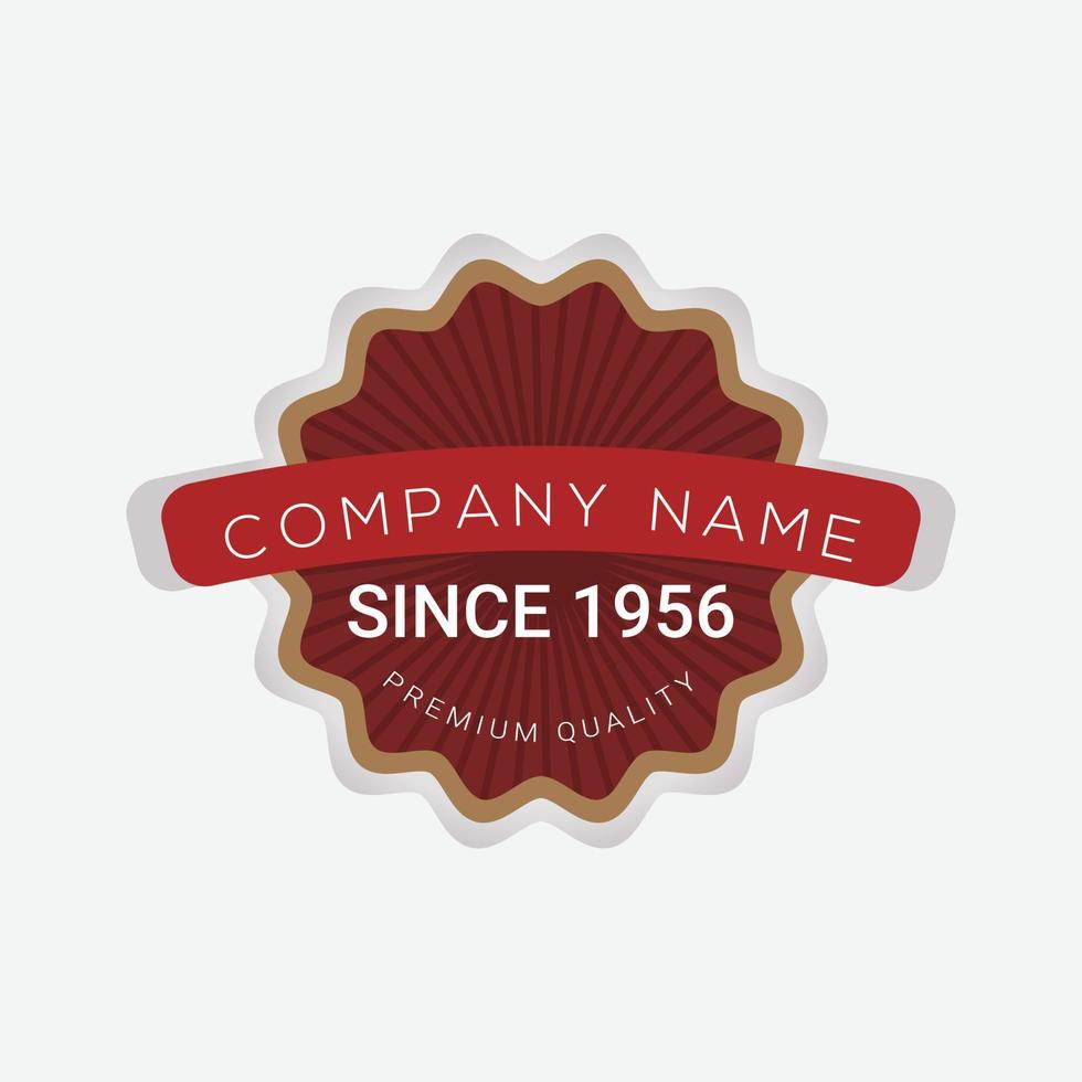 Old badges vintage sign, retro premium badge and logo vector
