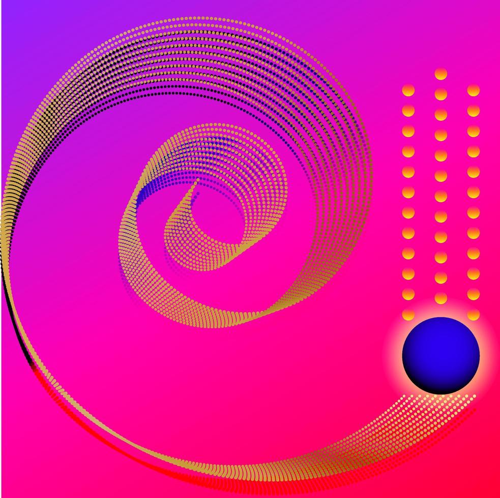 marco de vector de semitono de arco iris abstracto, patrón de puntos en forma de círculo. elemento de diseño de moda para el banner de la tarjeta.