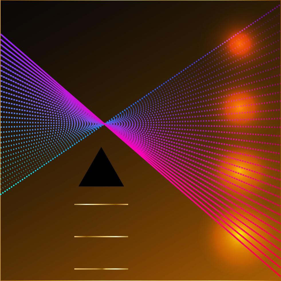 marco de vector de semitono de arco iris abstracto, patrón de puntos en forma de círculo. elemento de diseño de moda para el banner de la tarjeta.