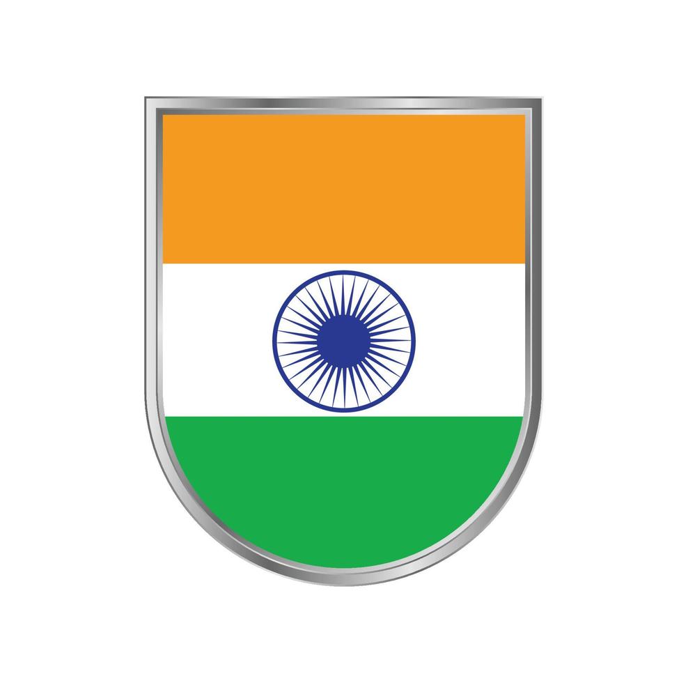 Niger flag with silver frame vector design