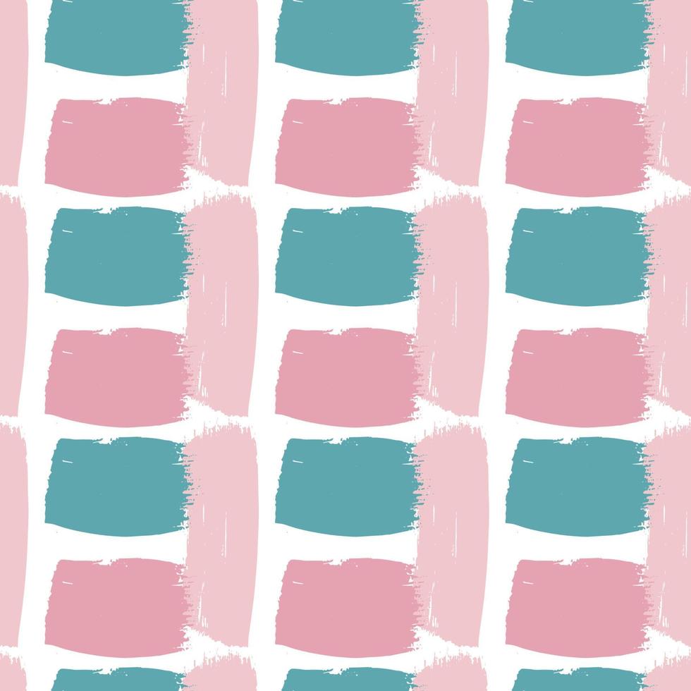 Hand painted brush strokes seamless pattern in pastel color palette. Abstract vector background. Grunge textured backdrop. Easy to edit template for textile, wrapping paper, fabric, etc.
