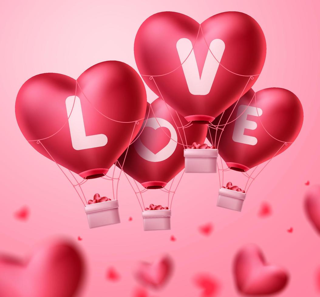 manojo de globos rojos realistas en forma de corazón aislados en fondo  blanco. elemento de diseño para el día de San Valentín, boda, cumpleaños.  Ilustración de stock vectorial. 9764966 Vector en Vecteezy