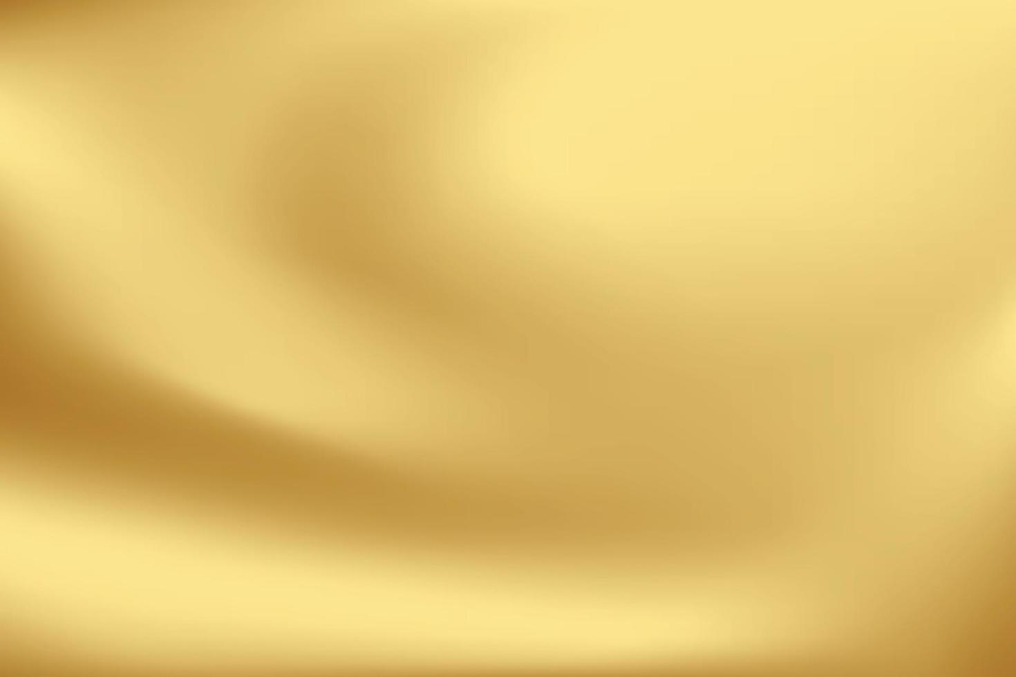 Gold abstract blurred gradient background. Vector illustration.