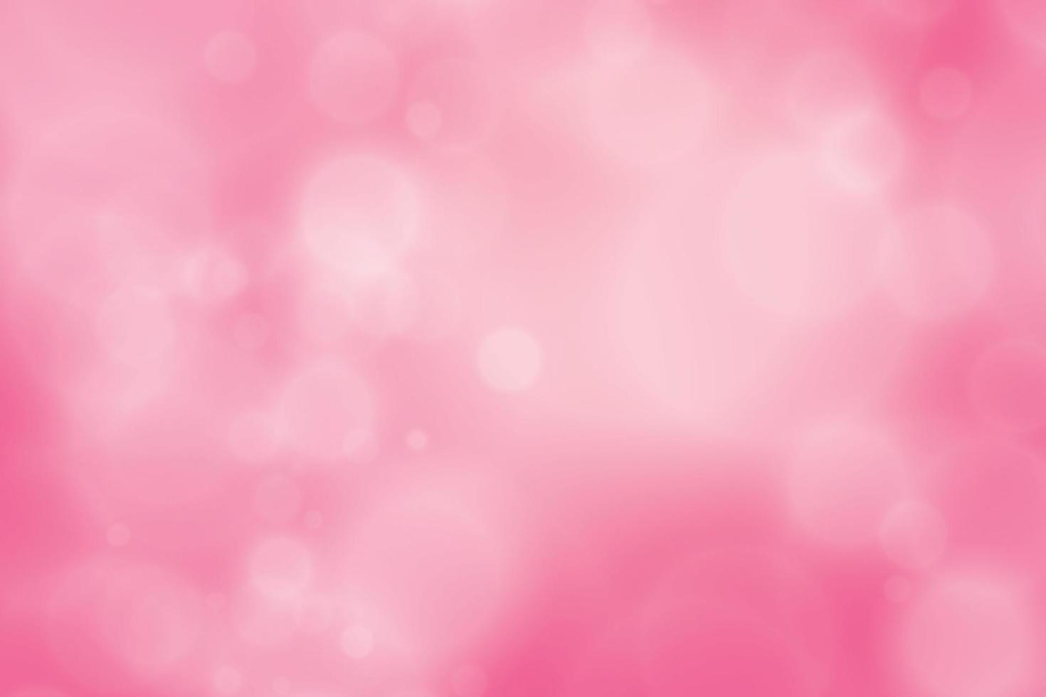 Pink abstract blurred gradient with bokeh, beautiful light background. Vector illustration.