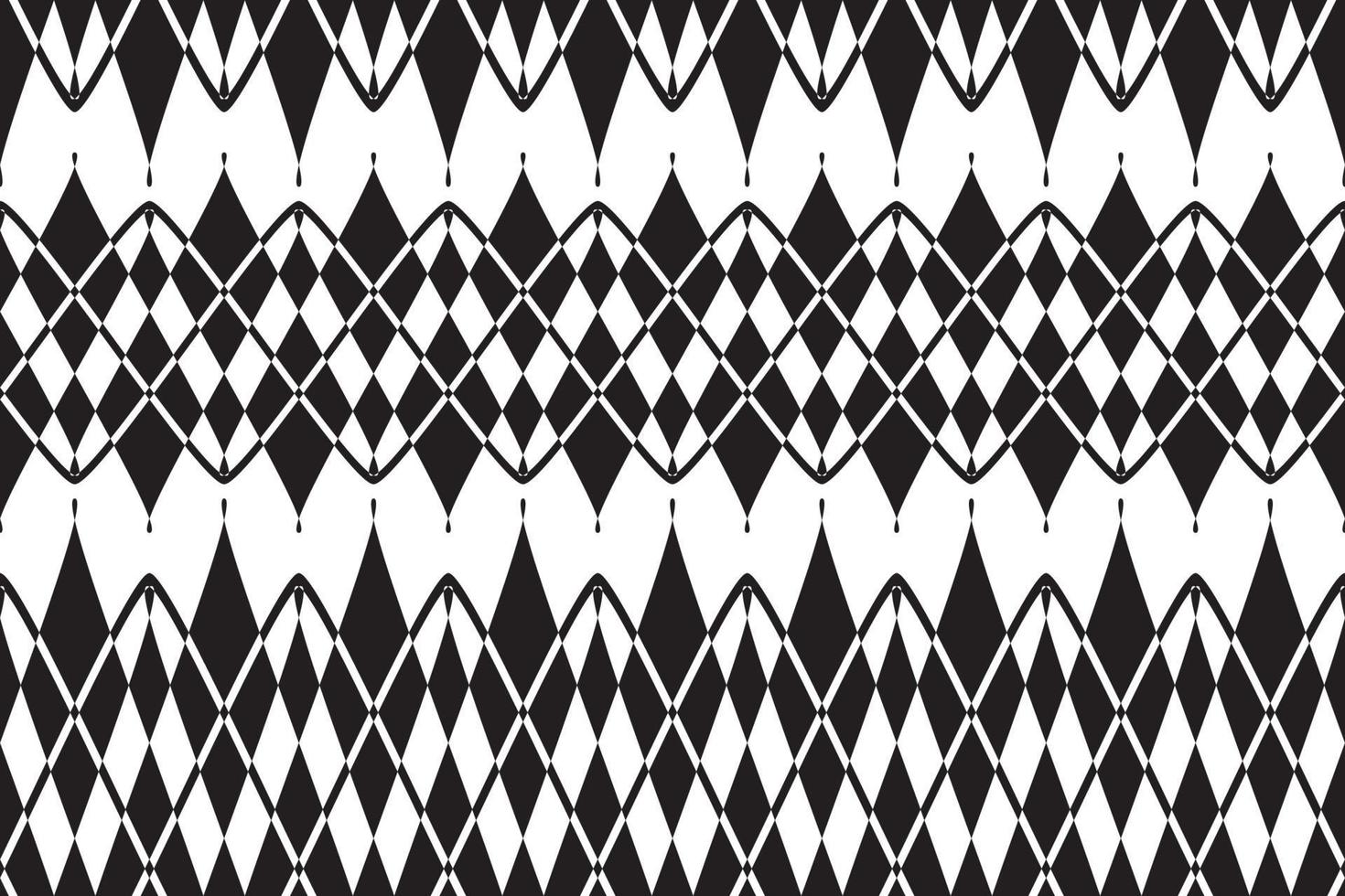 Seamless pattern with black and white colour background, geometric design pattern. Vector illustration.