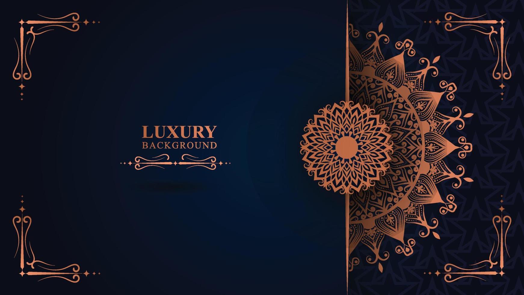 Luxury mandala background with golden arabesque pattern arabic islamic east style.decorative mandala for print, poster, book cover, etc vector