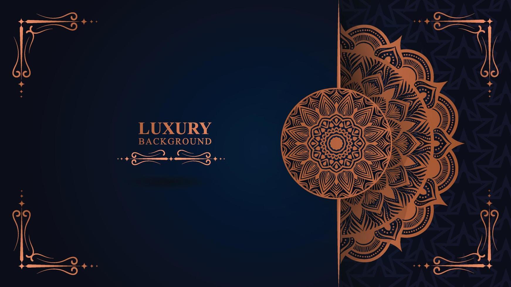 Luxury mandala background with golden arabesque pattern arabic islamic east style.decorative mandala for print, poster, book cover, etc vector