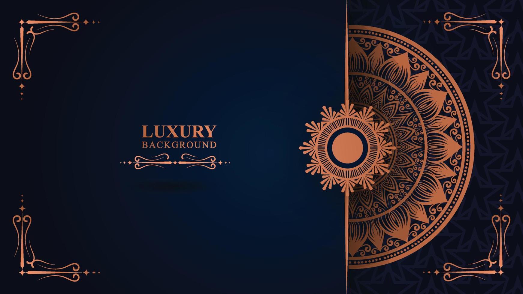 Luxury mandala background with golden arabesque pattern arabic islamic east style.decorative mandala for print, poster, book cover, etc vector