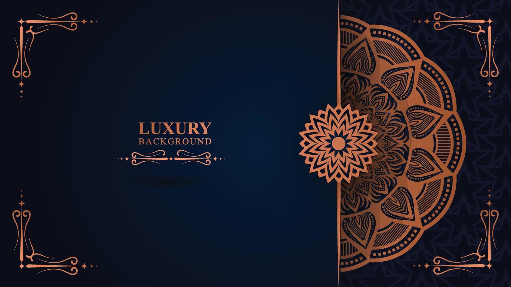 Luxury mandala background with golden arabesque pattern arabic islamic east style .decorative mandala for print, book cover, banner design, business card greeting card, and poster design vector