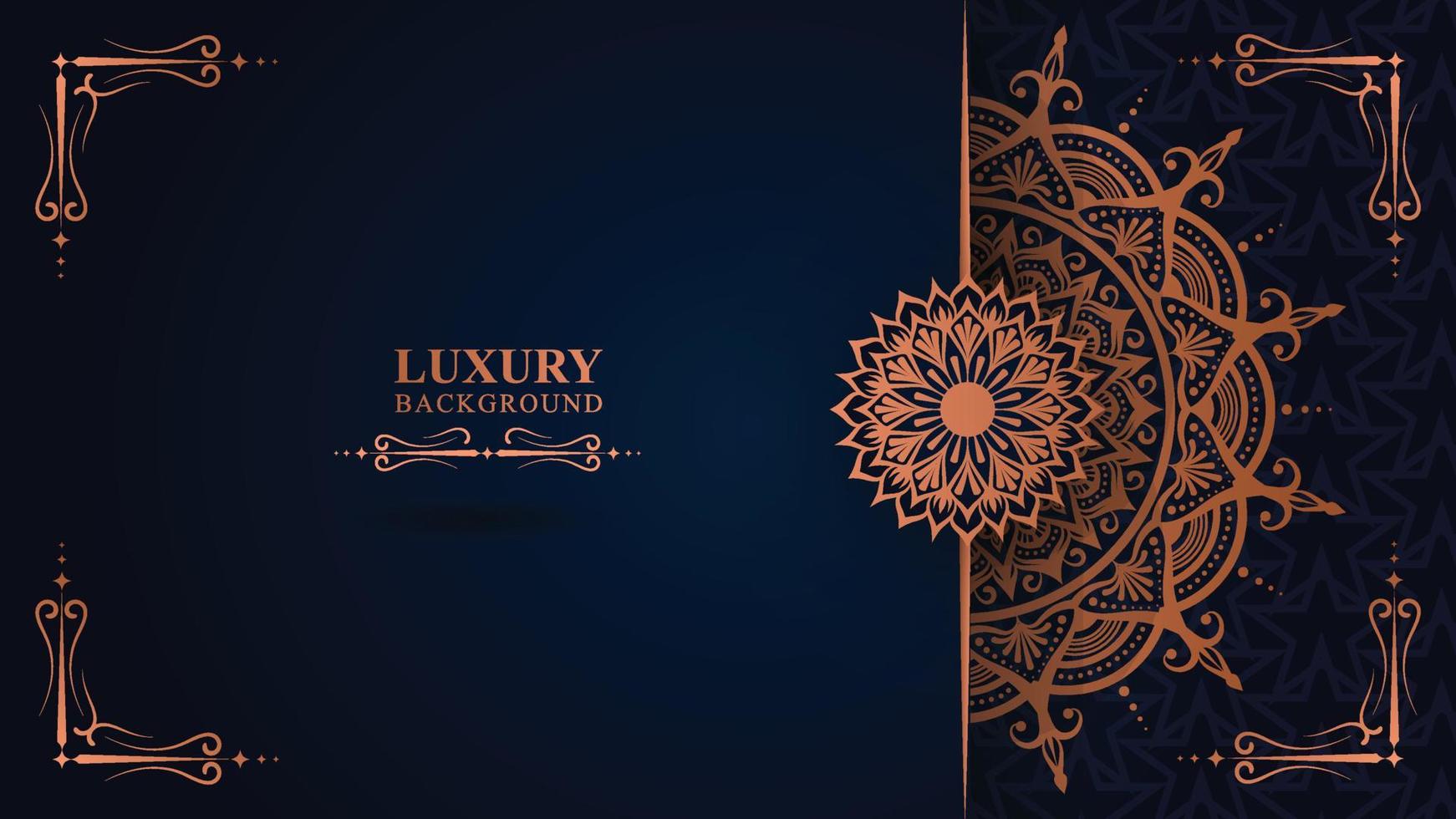 Luxury mandala background with golden arabesque pattern arabic islamic east style .decorative mandala for print, book cover, banner design, business card greeting card, and poster design vector