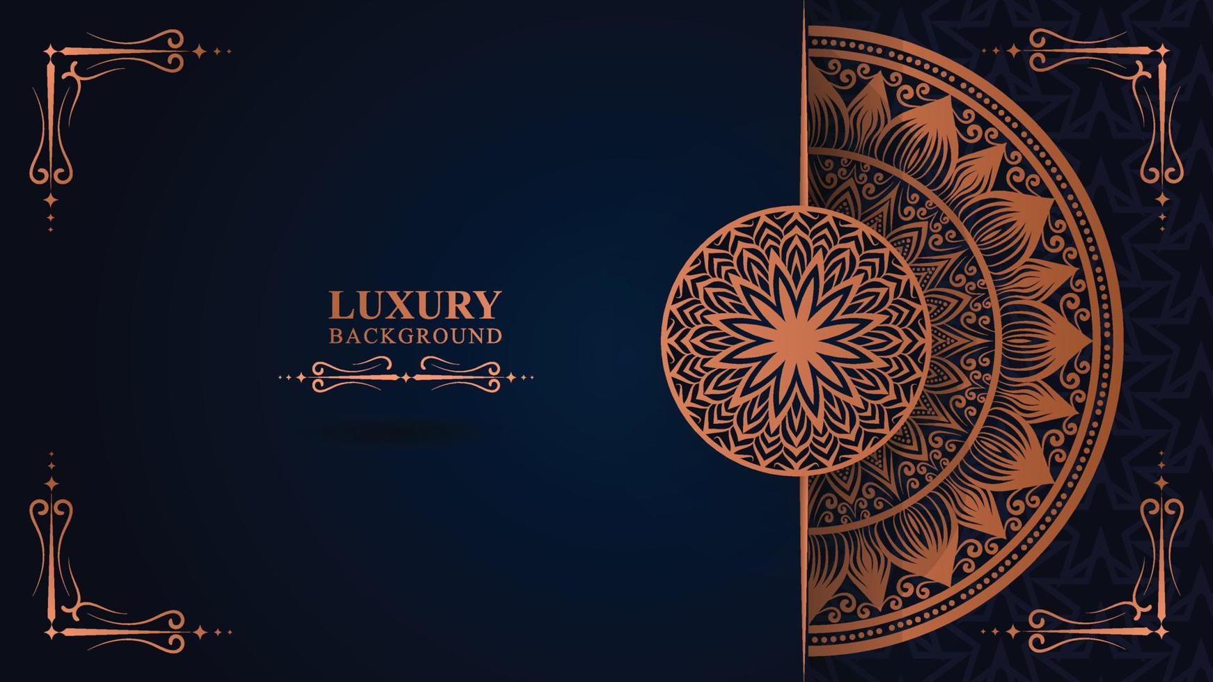 Luxury mandala background with golden arabesque pattern arabic islamic east style .decorative mandala for print, book cover, banner design, business card greeting card, and poster design vector