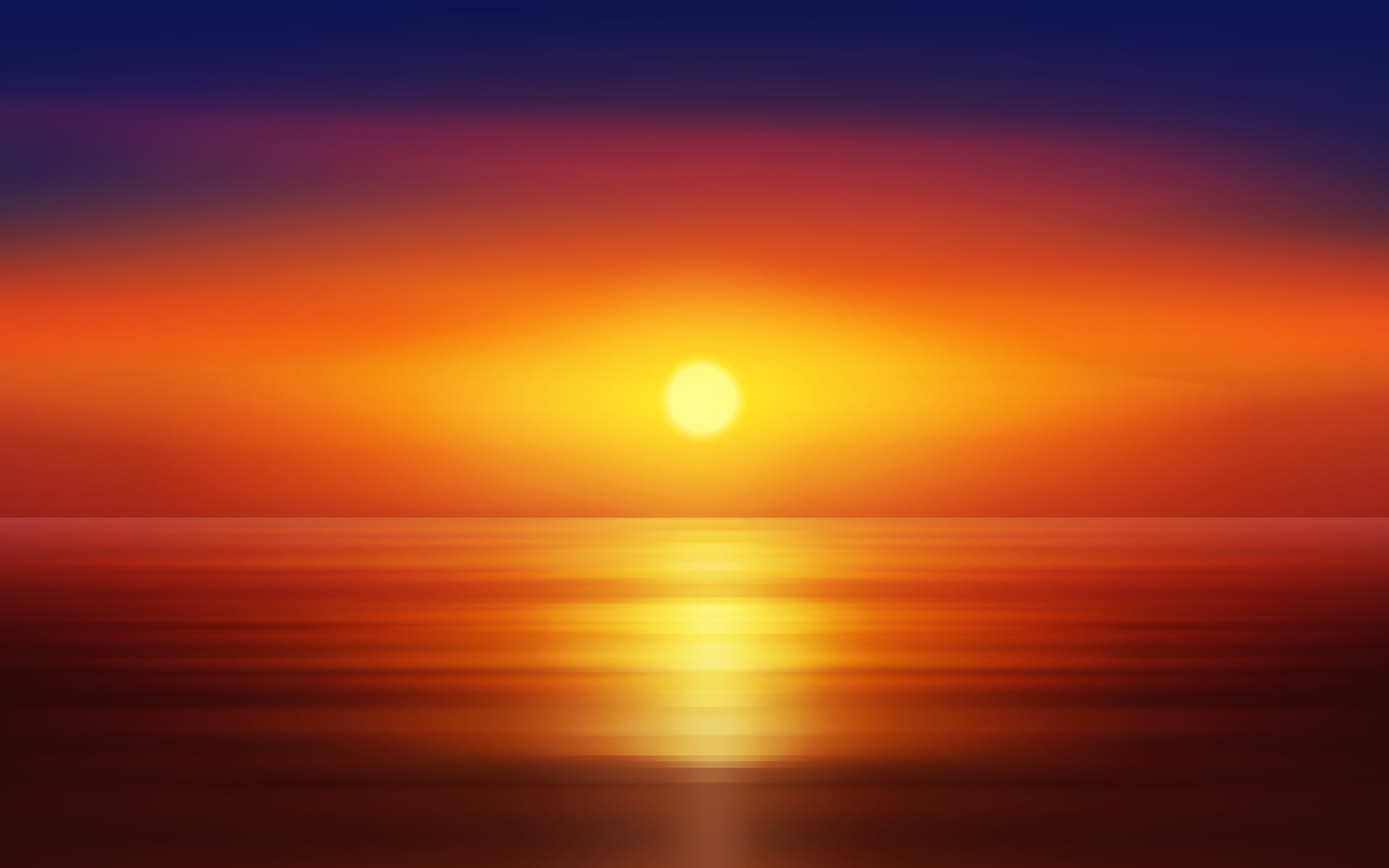 Beautiful sunset over sea, ocean sunset horizon 4865252 Vector Art at