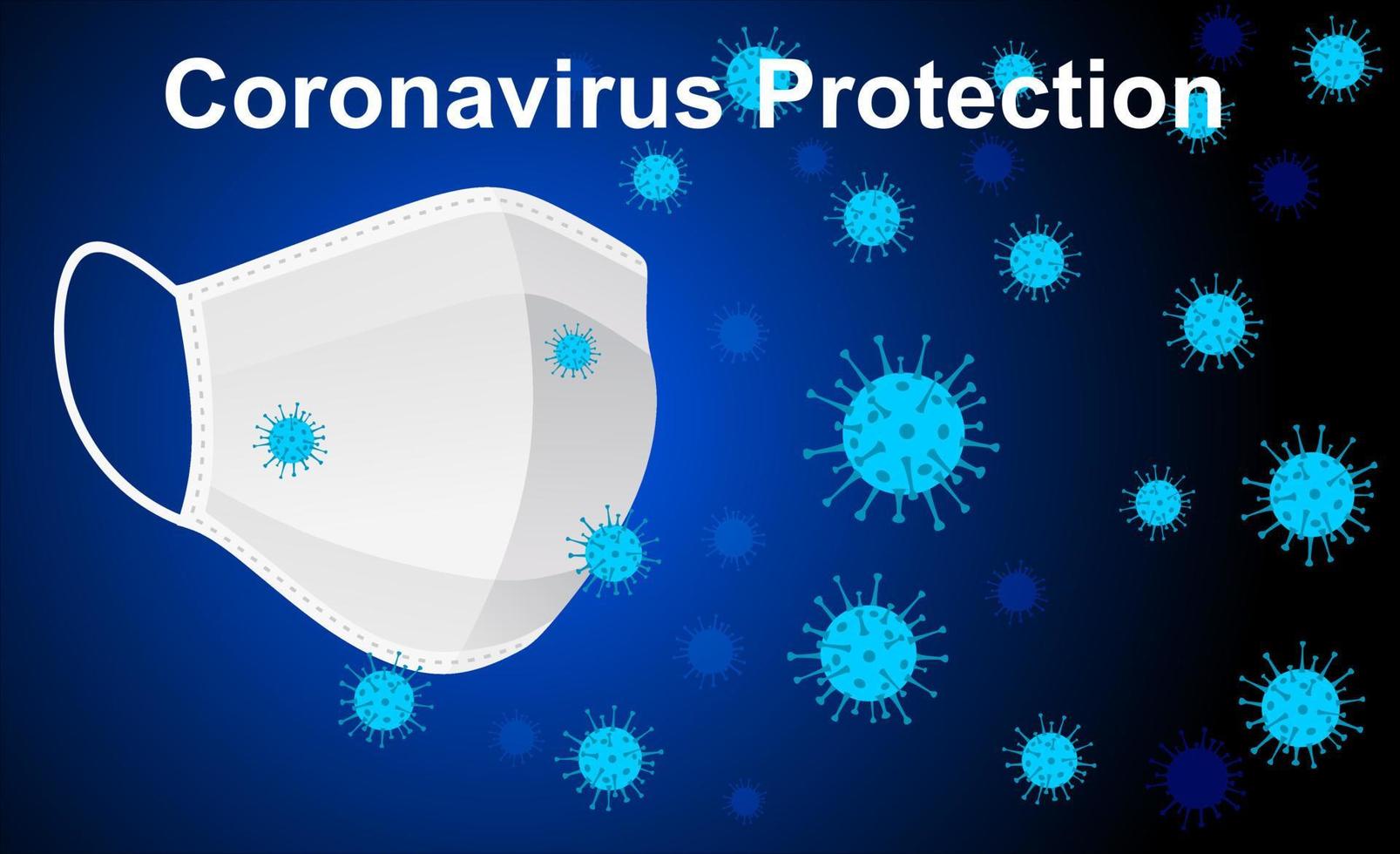 protect from virus. protect from covid-19 virus or corona virus concept. vector illustration